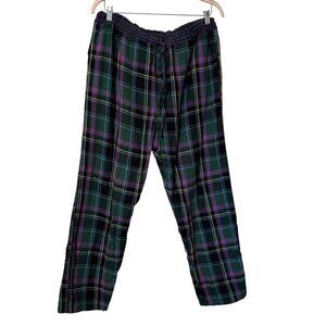 Polo Ralph Lauren Mens Plaid Cotton Sleepwear Pants M 32-34 Green & Purple